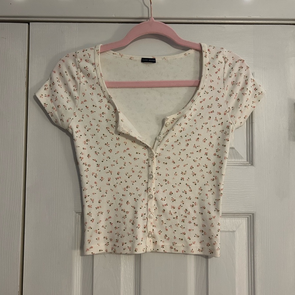 pink flowered brandy top!!